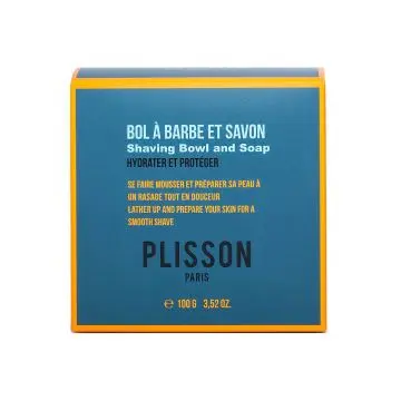 Le Soin Bol porcelaine de Limoges avec Savon à Raser et couvercle en hêtre Savon 100g - Plisson - Soin - Visuel 2