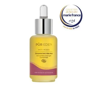 Concentré Anti-rides Nuit Sérum Visage Nuit 30ml - Pur Eden - Soin - Visuel 1