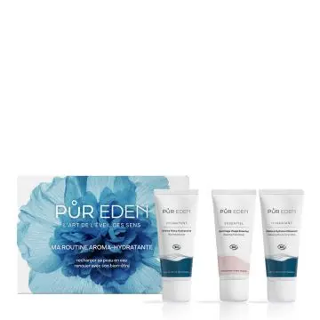 Coffret Ma Routine Aroma-Hydratante Crème, Gommage & Masque Visage  - Pur Eden - Soin - Visuel 1