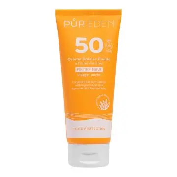 Crème Solaire SPF50 Fluide Invisible Visage & Corps 100ml - Pur Eden - Soin - Visuel 1