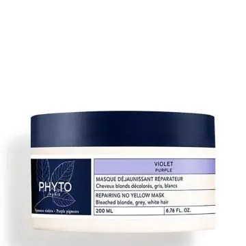 Masque Déjaunissant Réparateur Cheveux Blonds Décolorés, Gris, Blancs 200ml - Phyto - Soin - Visuel 1 Masque Déjaunissant Réparateur Cheveux Blonds Décolorés, Gris, Blancs 200ml - Phyto - Soin - Visuel 1