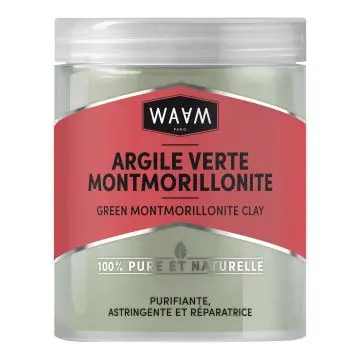 Argile verte Montmorillonite Visage, corps et cheveux Pot 250g - Waam - Soin - Visuel 1