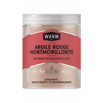 Argile Rouge Montmorillonite Apaisante, adoucissante et reminéralisante Pot 250g - Waam - Soin - Visuel 1 Argile Rouge Montmorillonite Apaisante, adoucissante et reminéralisante Pot 250g - Waam - Soin - Visuel 1