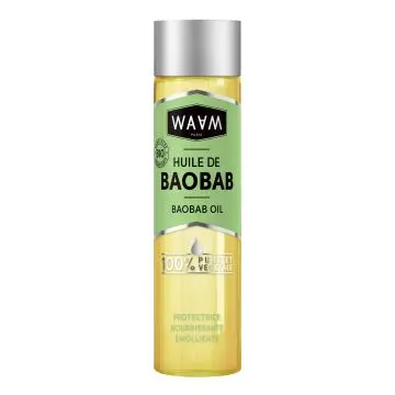 HUILE DE BAOBAB Visage, Corps et Cheveux Flacon 100ml - Waam - Soin - Visuel 1