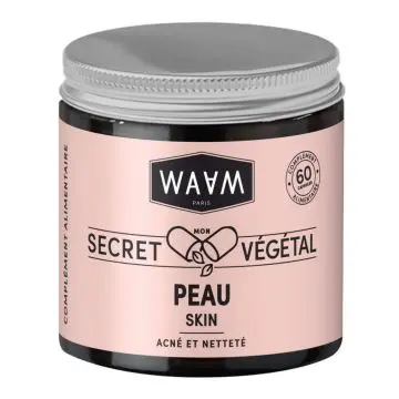 Mon Secret Végétal Complément Alimentaire - Peau Nette 60 Gélules - Waam - Soin - Visuel 1