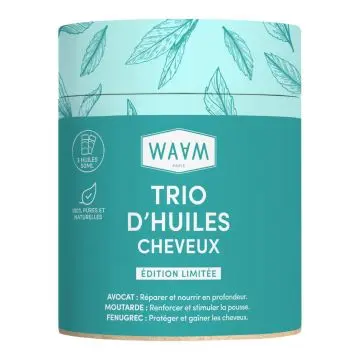 Coffret Trio d'Huiles Cheveux  Huiles Cheveux - Edition Limitée  - Waam - Soin - Visuel 1