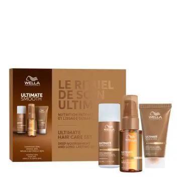 Coffret Ultimate Smooth Shampooing, Masque & Sérum  - Wella - Soin - Visuel 1