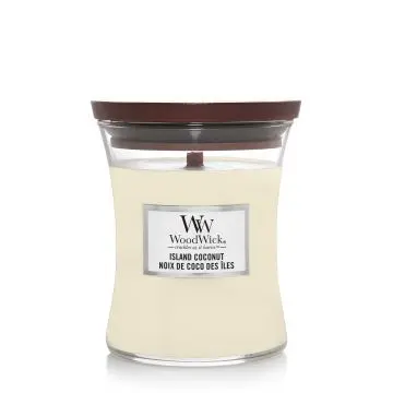 Noix de Coco des Îles Bougie Parfumée Moyenne Jarre - Woodwick - Accessoire - Visuel 1