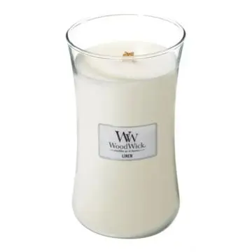 Linge Propre Bougie Parfumée Grande Jarre - Woodwick - Accessoire - Visuel 1