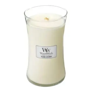 Noix de Coco des Îles Bougie Parfumée Grande Jarre - Woodwick - Accessoire - Visuel 2