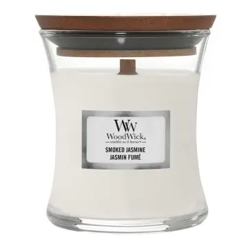 Jasmin Fumé Bougie Parfumée Mini Jarre - Woodwick - Accessoire - Visuel 1 Jasmin Fumé Bougie Parfumée Mini Jarre - Woodwick - Accessoire - Visuel 1
