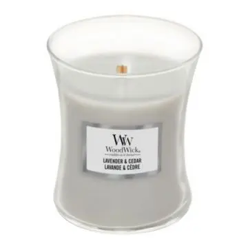 Lavande & Cèdre Bougie Parfumée Moyenne Jarre  - Woodwick - Accessoire - Visuel 1