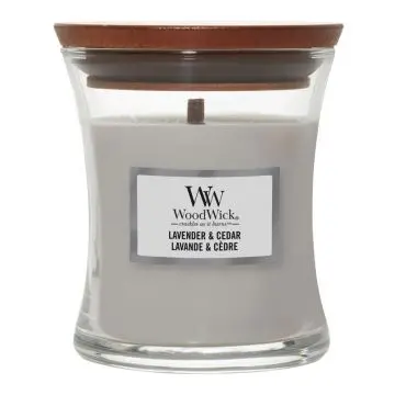 Lavande & Cèdre Bougie Parfumée Mini Jarre - Woodwick - Accessoire - Visuel 1 Lavande & Cèdre Bougie Parfumée Mini Jarre - Woodwick - Accessoire - Visuel 1
