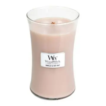 Vanille & Sel Marin Bougie Parfumée Grande Jarre - Woodwick - Accessoire - Visuel 1