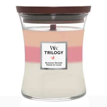 Trilogy - Verger en Fleurs Bougie Parfumée Moyenne Jarre  - Woodwick - Accessoire - Visuel 1