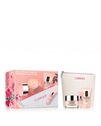 Coffret Hydratation Jour & Nuit Soin Hydratant, Masque Hydratant Nuit, Sérum Illuminateur & Trousse 