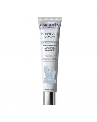 DIABOLIQUE GLAÇON  Crème soie cristalline Soin hydratant & repulpant, anti-fatigue et anti-pollution & prébiotique 40g