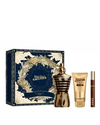 Coffret Le Male Elixir Parfum 125ml, Gel Douche & Format Voyage 