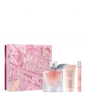 Coffret La Vie est Belle Eau de Parfum 50ml, Lait Corps & Format Voyage 