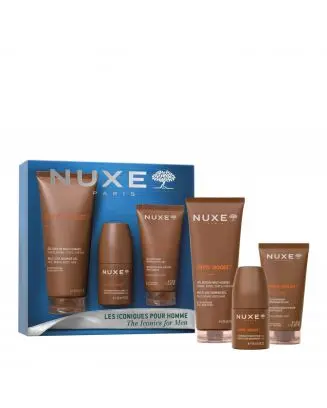 Coffret Les Iconiques pour Homme Gel Douche, Gel Visage & Déodorant 