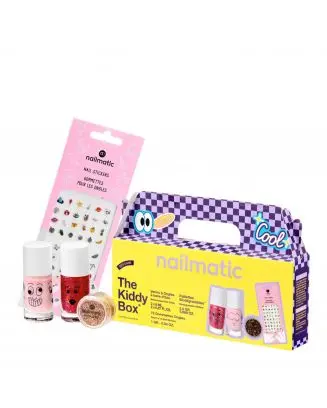 Coffret Tool Box Kids 2 Vernis à Ongles, Paillettes & Gommettes Ongles 