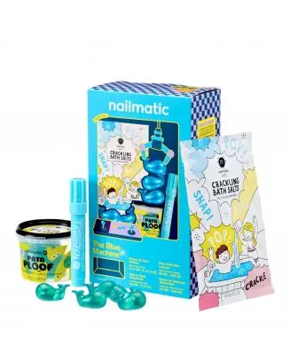 Coffret The Blue Machine Pâte à Modeler Lavante, Feutre de Tatouage, Perles de Bain & Sels de Bain 