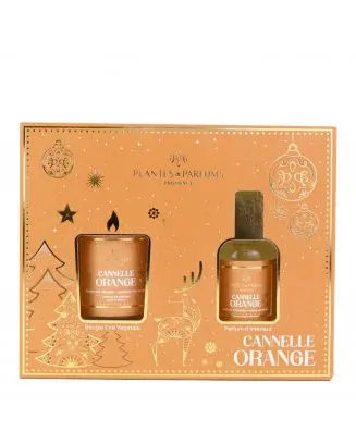 Coffret Cannelle-Orange Bougie & Parfum d'Intérieur 