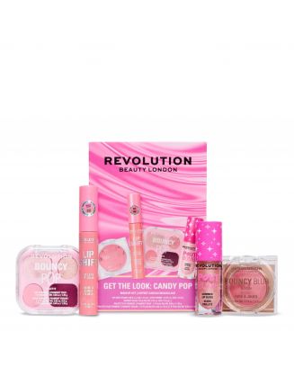 Coffret Get The Look : Candy Pop Palette, Blush, Encre à Lèvres & Gloss 