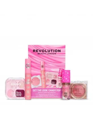 Coffret Get The Look : Candy Pop Palette, Blush, Encre à Lèvres & Gloss 