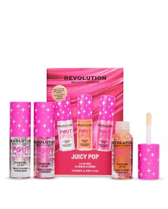 Coffret Juicy Pop Trio d'Huiles à Lèvres 