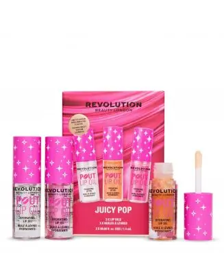 Coffret Juicy Pop Trio d'Huiles à Lèvres 