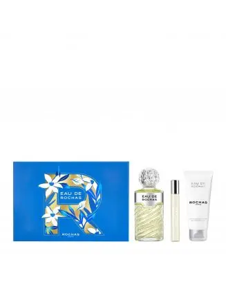 Coffret Eau de Rochas Eau de Toilette 100ml, Lait Corps & Format Voyage 