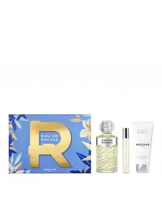 Coffret Eau de Rochas Eau de Toilette 100ml, Lait Corps & Format Voyage 