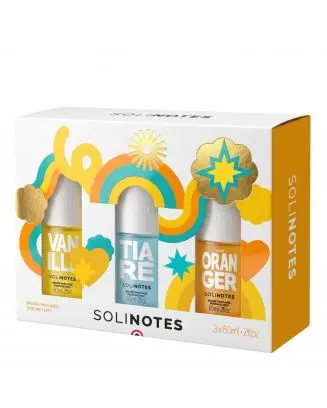 Coffret Trio Vanille, Tiaré, Fleur d'Oranger Brumes Parfumées 60ml 