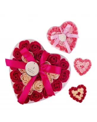 Coffret Cosy Moments 24 Roses en Papier de Savon 