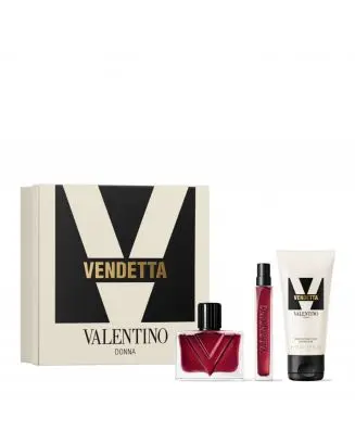 Coffret Vendetta Donna Eau de Parfum 50ml, Lait Corps & Format Voyage 