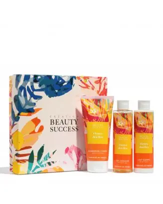 Coffret L Fleurs des Îles Gommage Corps, Gel Douche & Lait Corps 