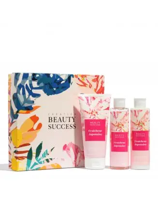 Coffret L Fraîcheur Japonaise Gommage Corps, Gel Douche & Lait Corps 