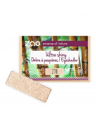Recharge Ombre à Paupières Rectangle Ultra Shiny Bio, vegan et rechargeable 