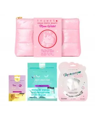 Trousse Moon Masque Tissu Visage, Masque Pieds & Patchs Yeux 