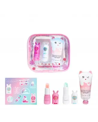 Trousse Ski Club Crème Mains et Ongles, 2 Baumes à Lèvres & Planche de Stickers 