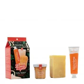 Coffret Trio Mains Pamplemousse Gommage Corps, Crème Mains & Savon 