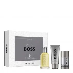 Coffret Boss Bottled Eau de Toilette 100ml, Gel Douche & Déodorant Stick 