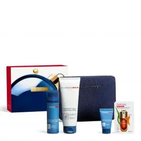 Coffret ClarinsMen Nettoyant Visage, 2 Baumes Visage & Sérum 