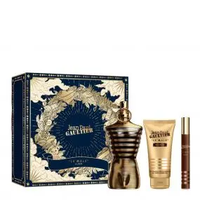 Coffret Le Male Elixir Parfum 125ml, Gel Douche & Format Voyage 