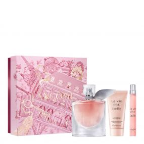 Coffret La Vie est Belle Eau de Parfum 50ml, Lait Corps & Format Voyage 