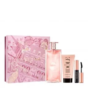 Coffret Idôle Eau de Parfum 50ml, Lait Corps & Mascara 