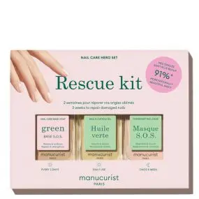 Coffret Rescue Kit Base, Huile & Masque Ongles 