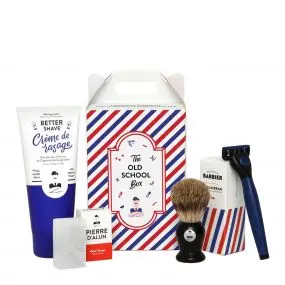 THE OLD SCHOOL BOX Coffret de rasage pour homme 175ml + 75g
