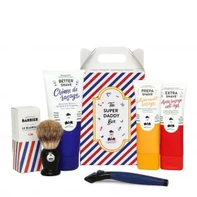 THE SUPER DADDY BOX Coffret de rasage pour homme 75ml + 175ml + 75ml